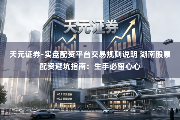天元证券-实盘配资平台交易规则说明 湖南股票配资避坑指南：生手必留心心