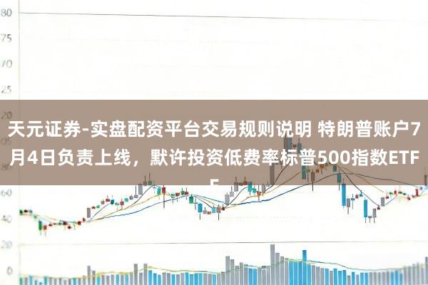 天元证券-实盘配资平台交易规则说明 特朗普账户7月4日负责上线，默许投资低费率标普500指数ETF